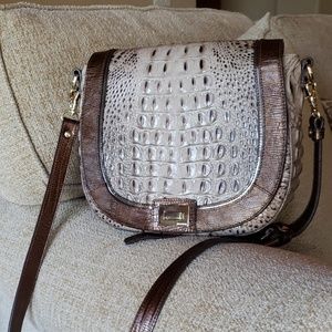 Brahmin 'Sonny' embossed leather crossbody bag